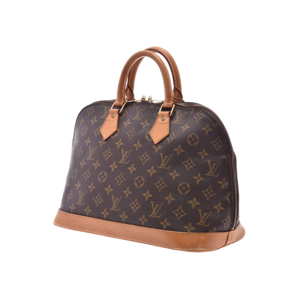 Louis Vuitton Handbag Brown Monogram Alma Leather
